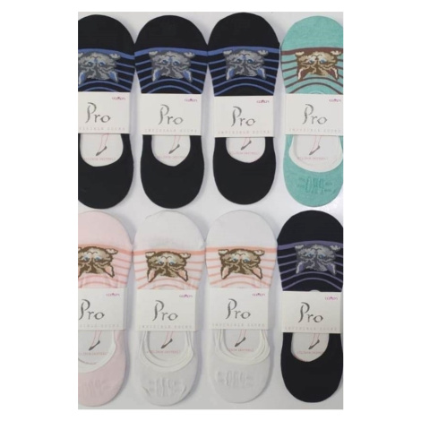 Dámske ponožky so silikónom PRO 20420 MIX směs barev