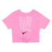 Nike Sportswear Tričko  ružová / čierna / biela