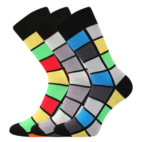 Lonka Wearel 024 Pánske vzorované ponožky - 3 páry BM000002005000100023 mix B