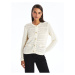 LC Waikiki Women's Crew Neck Openwork Long Sleeve Knitwear Cardigan