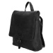 Hide & Stitches dámsky kožený batoh / taška Paint Rock 10L - čierna