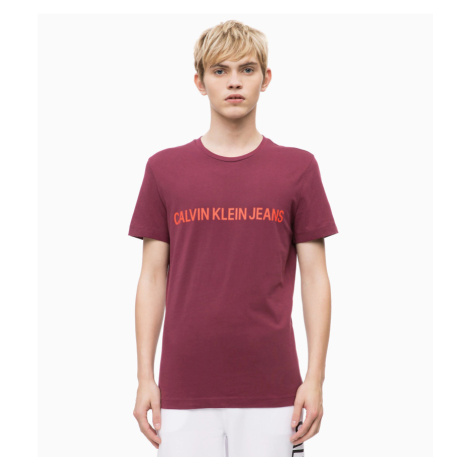 Pánske tričko OU39 vínová - Calvin Klein vínová