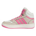 Dievčenské členkové zimné topánky ADIDAS Hoops 3.0 Mid K wonder beige pink fusion off white