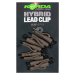 Korda závesky hybrid lead clips 8 ks - clay