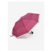 Tmavo ružový dámsky bodkovaný dáždnik CAMAIEU