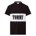 Tommy Jeans Polo tričko - TJM CLSC SERIF BLOCK POLO čierne