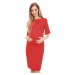 Červené tehotenské šaty 0147