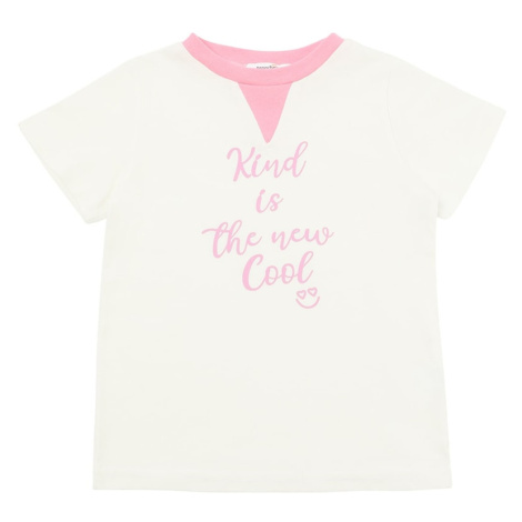 Trendyol Ecru Printed Girl Knitted T-Shirt