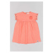 Detské bavlnené šaty zippy oranžová farba, mini, oversize