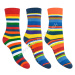 SOCKS4FUN Zimné ponožky W-3134-pruhy-3 k.3