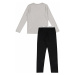 Calvin Klein Underwear Pyžamo  sivá / čierna