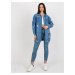 Dámska džínsová bunda HM KR M229.55 Blue jeans - FPrice jeans-modrá