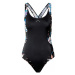 ROXY Športové jednodielne plavky  čierna / zmiešané farby