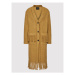 Pinko Prechodný kabát Tweed Boucle 1G16HL 8580 Hnedá Regular Fit
