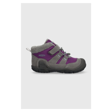 Detské zimné topánky Keen fialová farba