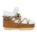 Dámske členkové zimné topánky MOON BOOT Pumps Shearling whisky off white