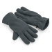 Beechfield Fleecové rukavice z recyklovaného polyesteru - Oceľovo šedá