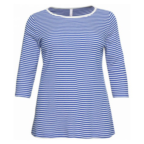 SHEEGO Tričko  kráľovská modrá / biela