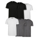 Basic T-Shirt 6-Pack blk/blk/wht/wht/chrcl/chrcl