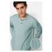 Trendyol Mint Relaxed Fit Linen Shirt