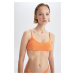 DEFACTO Fall In Love Regular Fit Terry Bikini Top