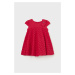 Detské bavlnené šaty Mayoral červená farba, mini, áčkový strih