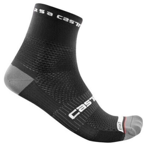 Castelli Rosso Corsa Pro 9 Sock Black 2XL Cyklo ponožky