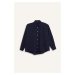 DEFACTO Oversize Wide Pattern Poplin Basic Plain Long Sleeve Shirt