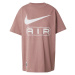 Nike Sportswear Oversize tričko 'Air'  svetlofialová / biela