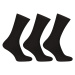 3PACK Nedeto high bamboo black socks