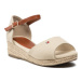 Tommy Hilfiger Espadrilky Rope Wedge Sandal T3A7-32185-0048 M Béžová