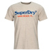 Superdry  VENUE DUO LOGO T SHIRT  Tričká s krátkym rukávom Béžová