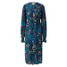 Fabienne Chapot Košeľové šaty 'Willow'  námornícka modrá / modrozelená / šedobiela