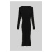 Šaty Karl Lagerfeld Lslv Knit Dress Black