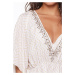 LingaDore Plážové šaty  svetložltá / biela