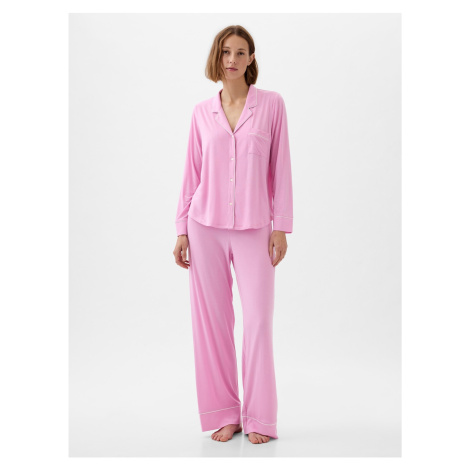Ružová dámska pyžamová košeľa GAP