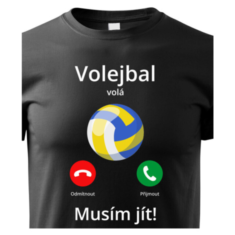 Detské tričko Volejbal volá Musím ísť!  - skvelý darček pre milovníkov volejbalu