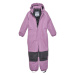 Dievčenský zimný overal COLOR KIDS Coverall W. Contrast, argyle purple