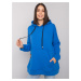 MODRÁ OVERSIZE MIKINA JOSEFINA S KLOKANÍM VRECKOM -RV-BL-7163.87-BLUE