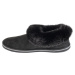 Čierne dámske šľapky s kožúškom Skechers Cozy Campfire - Winter Nights 169012-BBK