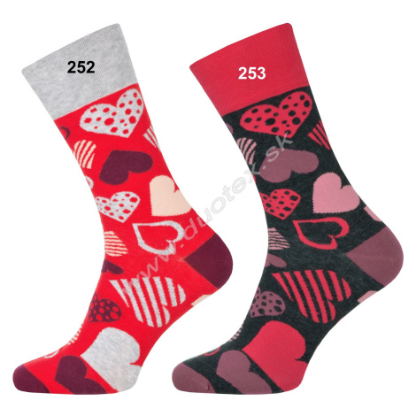 MORE Valentínske ponožky More-079-252 253-grafit