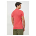 Bavlnené polo tričko Polo Ralph Lauren červená farba,jednofarebný,710536856