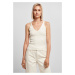 Women's ribbed knit whitesand