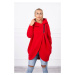 Short zip sweatshirt red