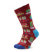 Happy Socks Súprava 4 párov vysokých ponožiek unisex XHBG09-4300 Farebná