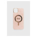 Puzdro na mobil Guess iPhone 14 Plus 6.7" ružová farba