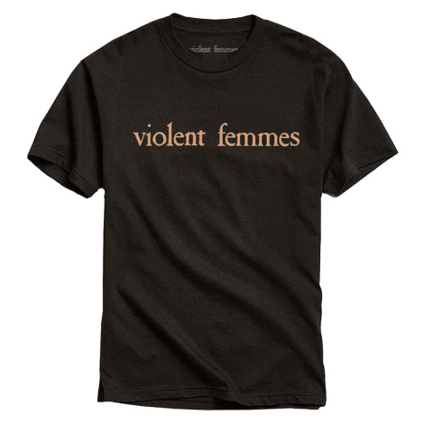 Violent Femmes tričko Salmon Pink Vintage Logo Čierna