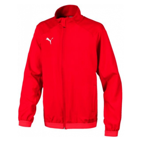 Puma LIGA SIDELINE JACKET JR Chlapčenská športová bunda, červená, veľkosť