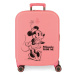 ABS cestovný kufor MINNIE MOUSE Happines Coral, 55x40x20cm, 37L, 3668622 (small exp.)