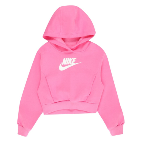 Nike Sportswear Mikina  ružová / biela